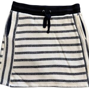 Jones New York Navy and White A-Line Mini Skort